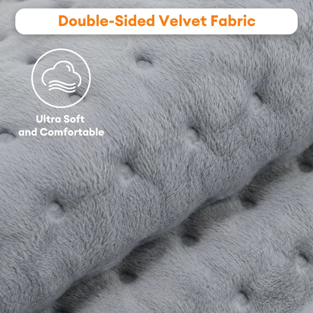 Unisex Rechargeable 3D Heated Half-Finger Winter Gloves