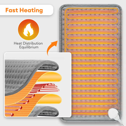 Unisex Rechargeable 3D Heated Half-Finger Winter Gloves